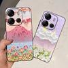 For Tecno Spark GO 2023 BF7n Phone Case Tecno Pop 7 Pro BF7 Pop7 Back Cover Matte Soft Silicone Coque Fundas Oil Flower Heart