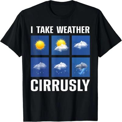 Schattige Meteoroloog Voor Mannen Vrouwen Weer Meteorologie Rapport T-shirt