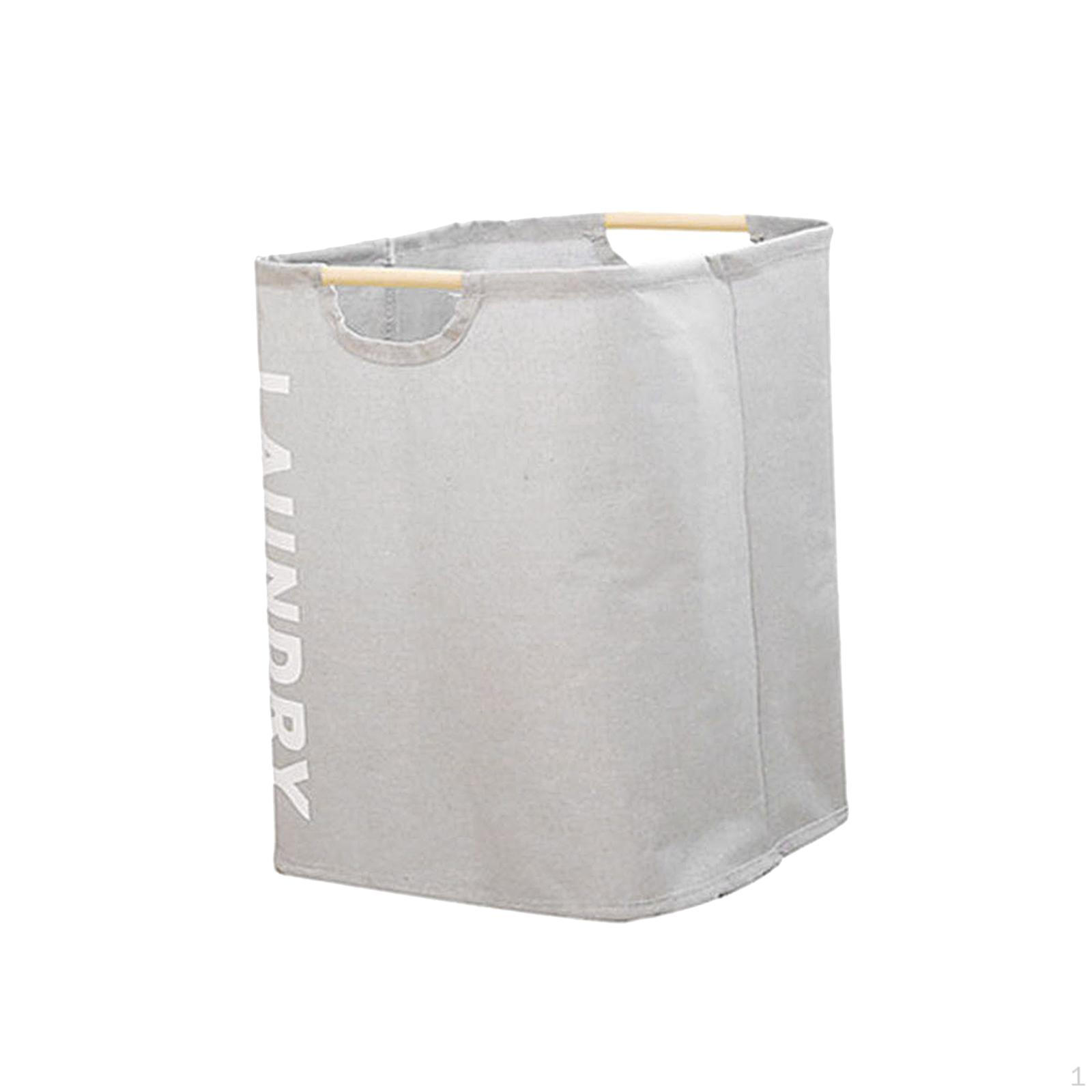 Collapsible Easy Carry Laundry Basket with Handle Multifunctional for light gray S