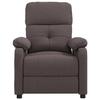 VidaXL Massage Chair Dark Brown Fabric 289677