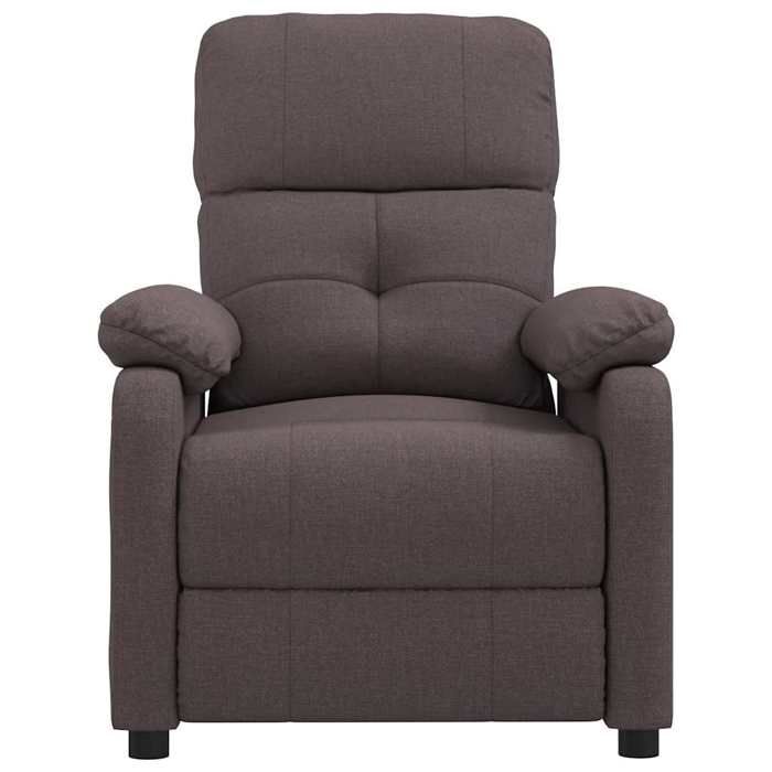 VidaXL Massage Chair Dark Brown Fabric 289677