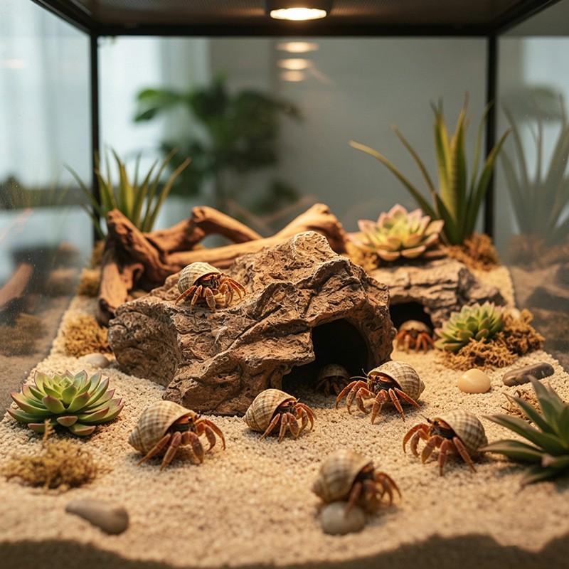 Resin Reptile Hide Shelter Geckos Crested Frogs Turtles Aquarium Decor Cave Basking Platform