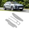 Car Remote Control Key Protective Cover 3 Parts Replacement for Cayenne Panamera 911 TaycanGrey