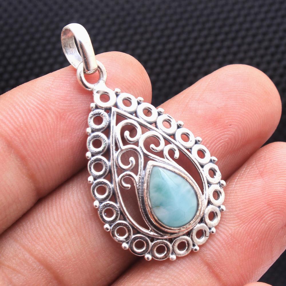925 Sterling Silver Pendant, Reiki Pendant, Gemstone Jewelry, Handmade Pendant, Filigree Pendant, Silver Jewelry, Crystal Healing Pendant