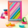 10 Rolls of Random Colors Rainbow Colored Paper Tape Decorative Tape Craft Masking Tape for Journal Bullet Notebook Scrapbooking