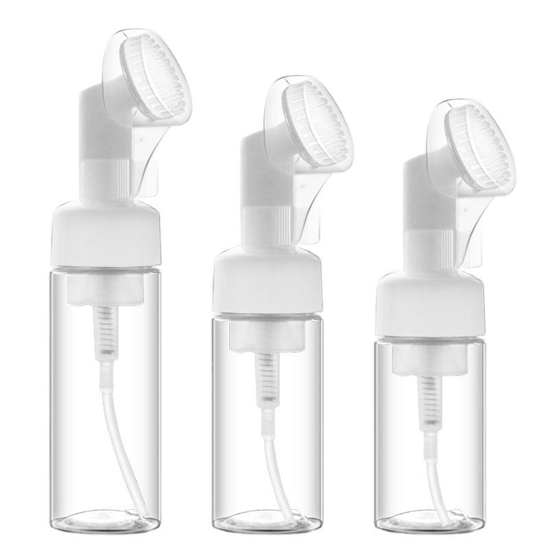 Silicone Brush Head Mousse Bottle - PET Plastic Foam Cleansing Bottle