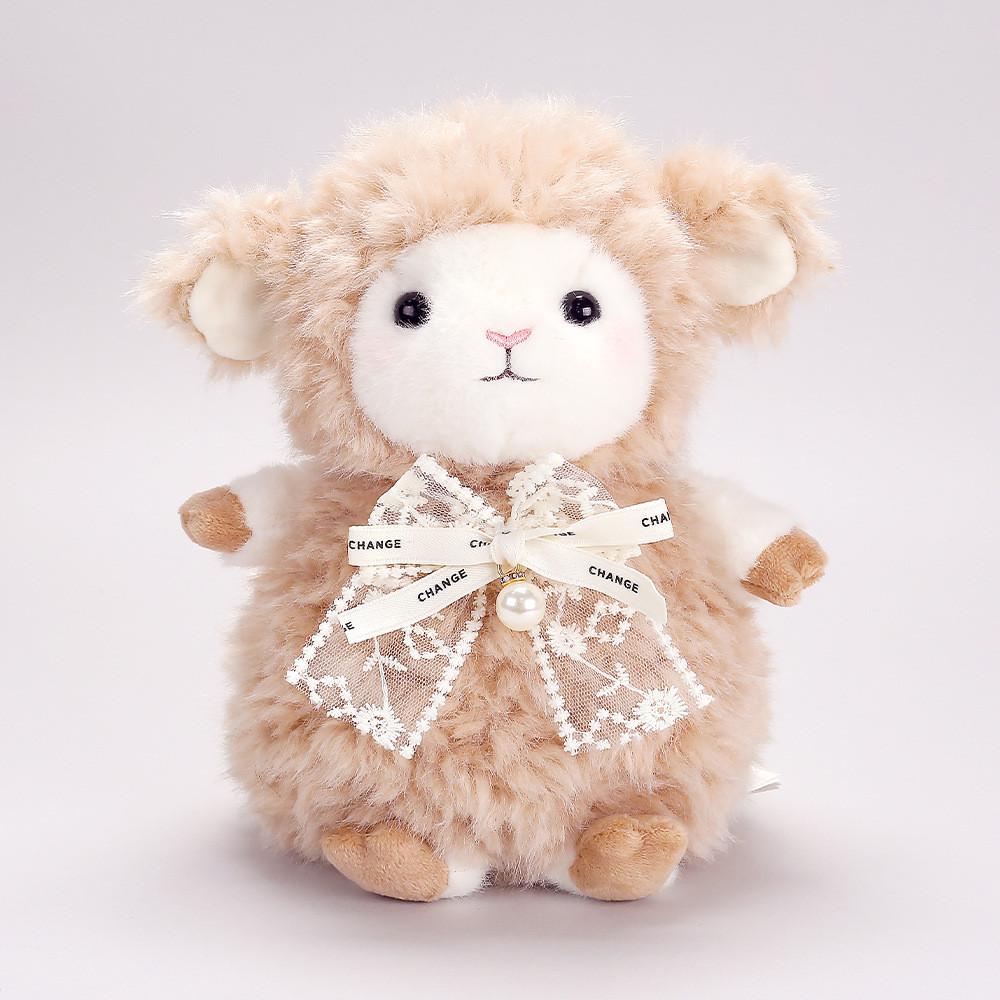 Plush Sheep Toy With Soft Polyester Fur For Girls And Kids