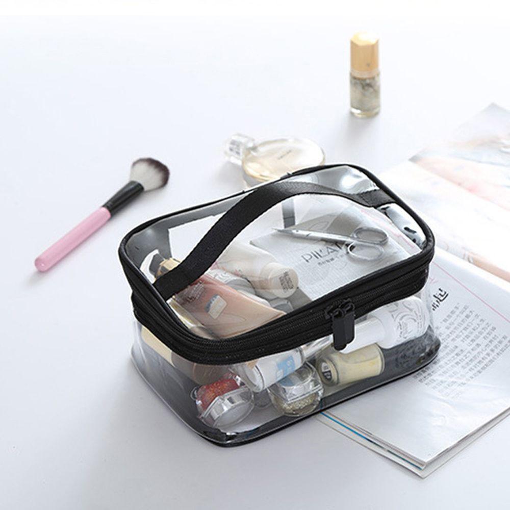 Clear Portable Waterproof Travel Pouch PVC Toiletry Case Cosmetic Bag