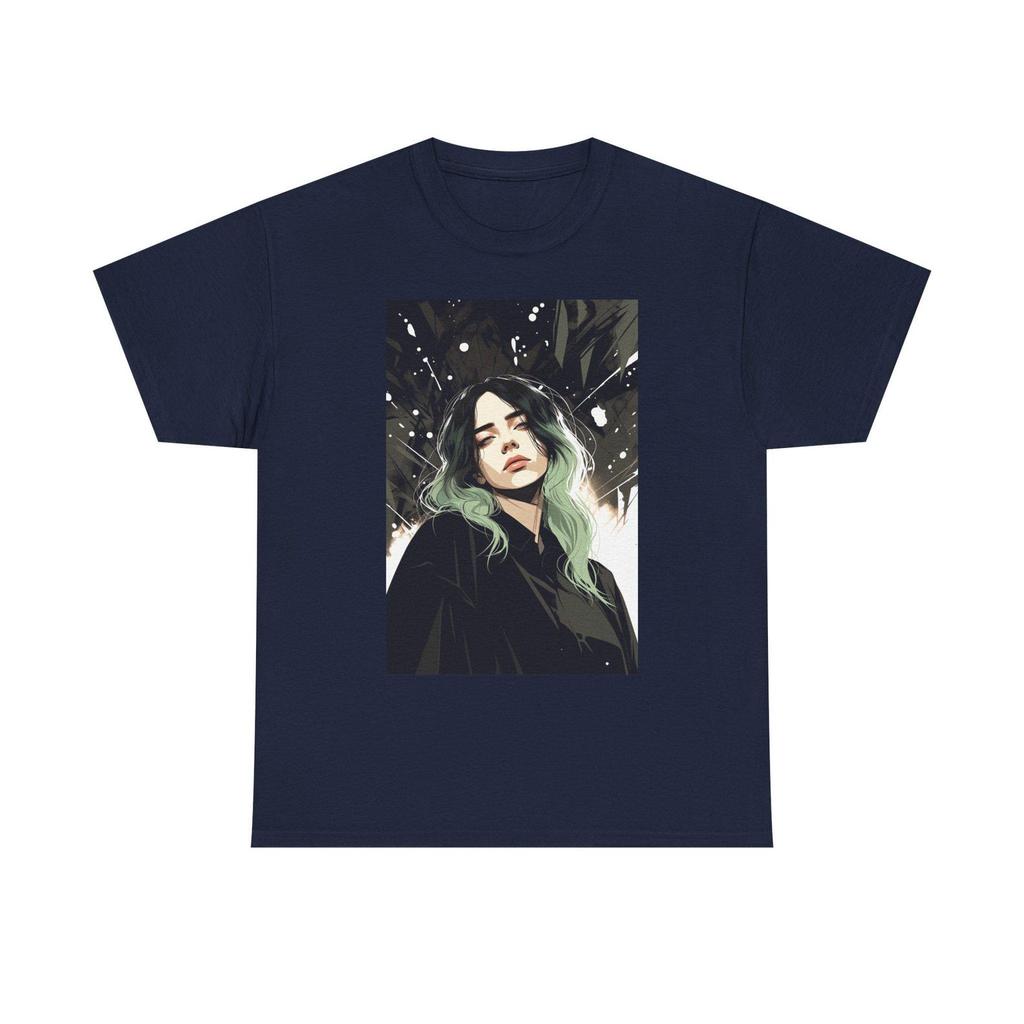 Billie Music Hits Me Hard Soft Mens Tshirt 2025 Summer New Hot Selling Mens Womens Pure Cotton Tshirt Mens Clothing