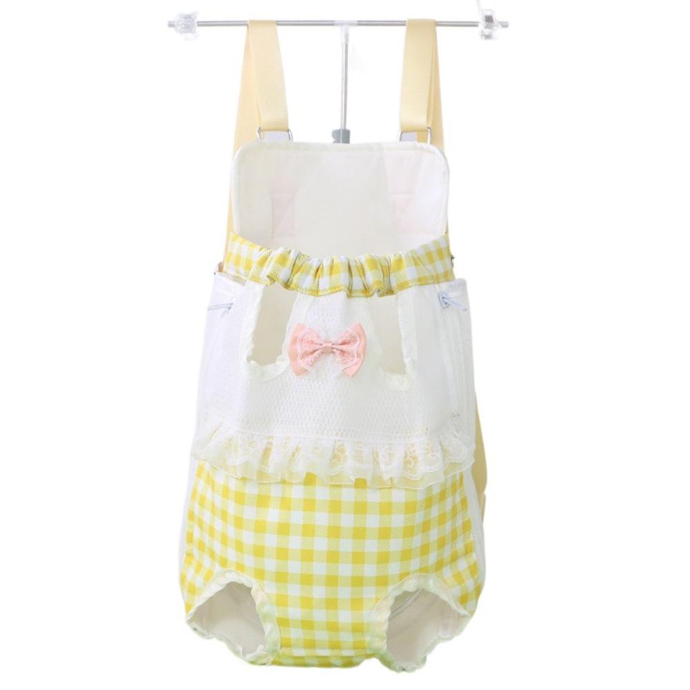 

Дышащий рюкзак для питомца Удобная сумка-переноска для питомца Прочный рюкзак для кошки Путешествия S жёлтый