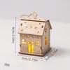 Christmas Luminous Wooden Cabin Ornament - Small House Tree Decoration