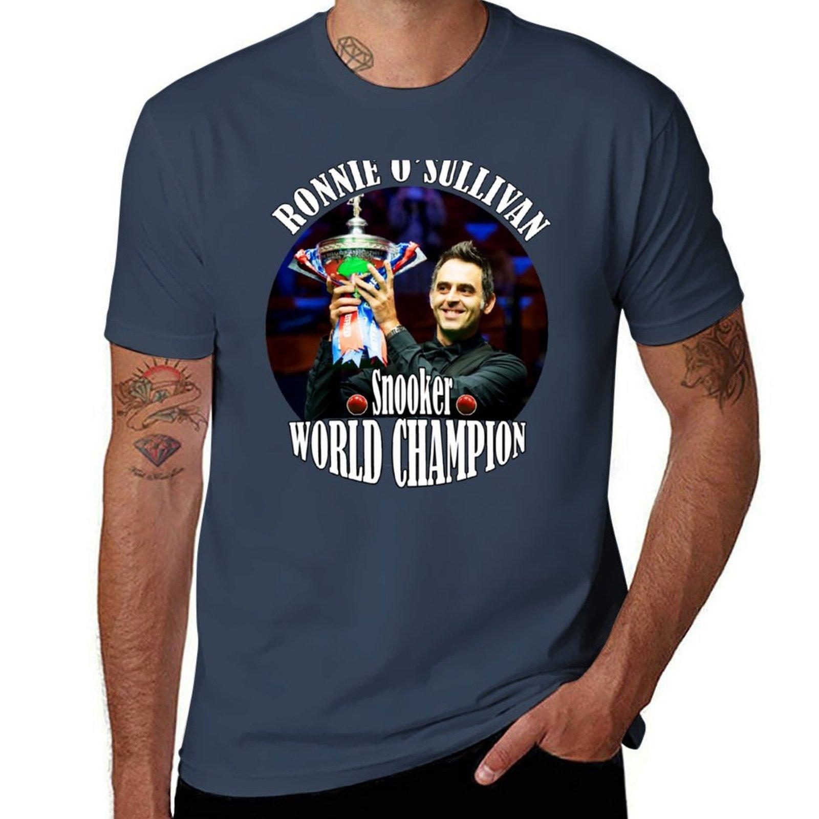 XIXI Fashion Ronnie O Sullivan de snooker Wereldkampioen T-shirt aanpasbare blanco's plus size tops heren witte t-shirts 2XL