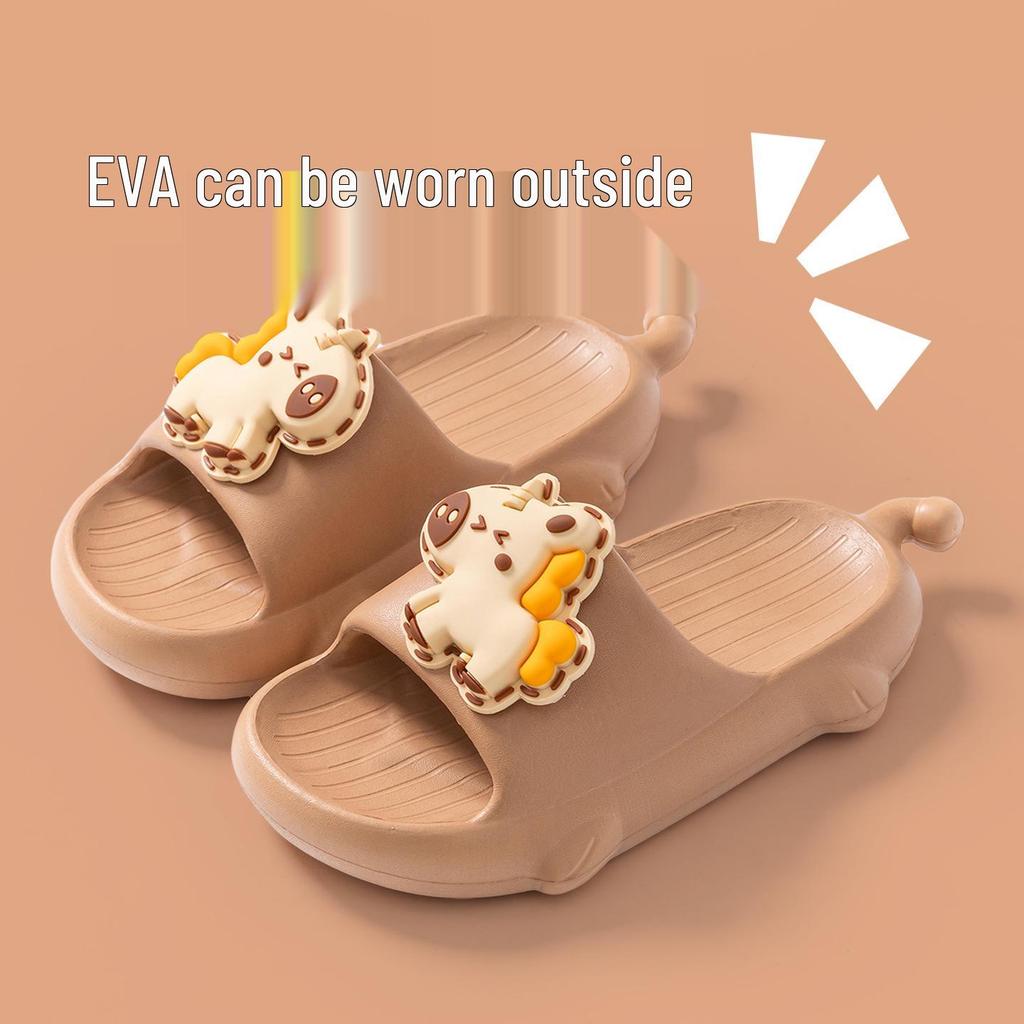 EVA Anti-Odor Non-Slip Children's Cute Big Eyes Slippers Unisex