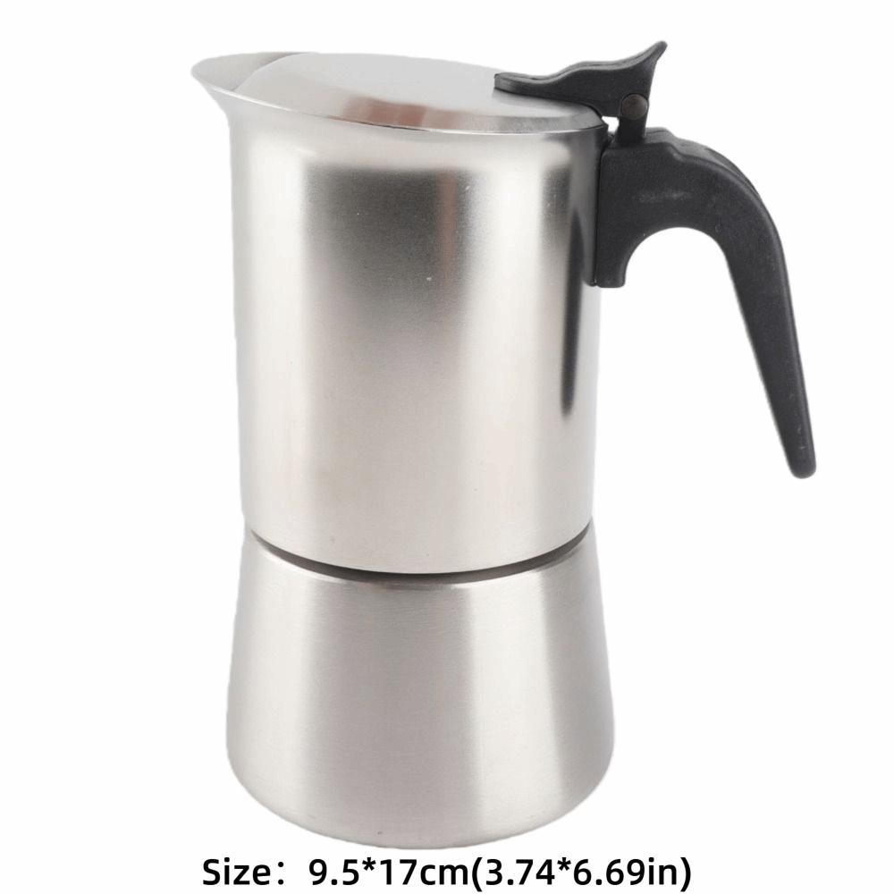 Double Valve Moka Pot 304 Stainless Steel Hand Brewed Coffee Pot  Coffee Brewing