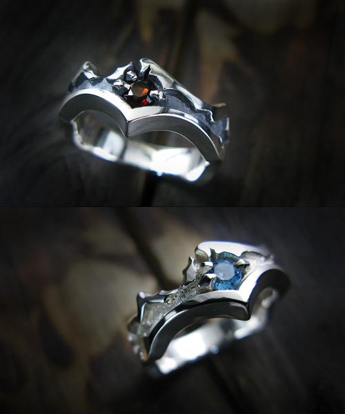 Sterlingworth Blick Natural Stone Silver Ring