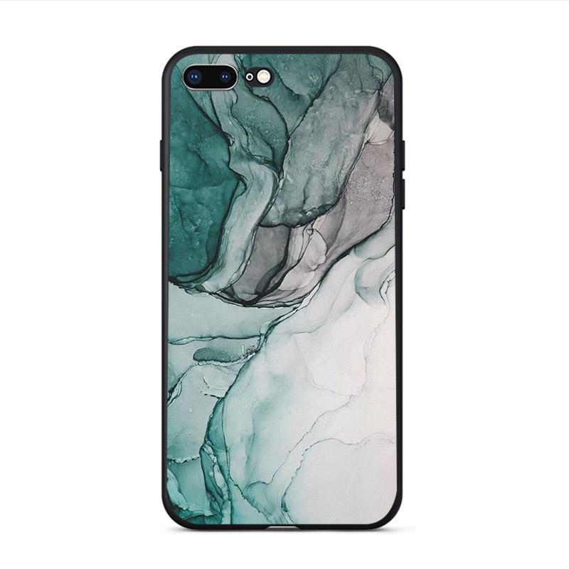 Weiche Telefonhülle mit glänzender Granitstein-Marmorstruktur für iPhone X XS XR 11 Pro Max SE2020 6s 6 7 8 plus 5 5S 10 TPU-Schale