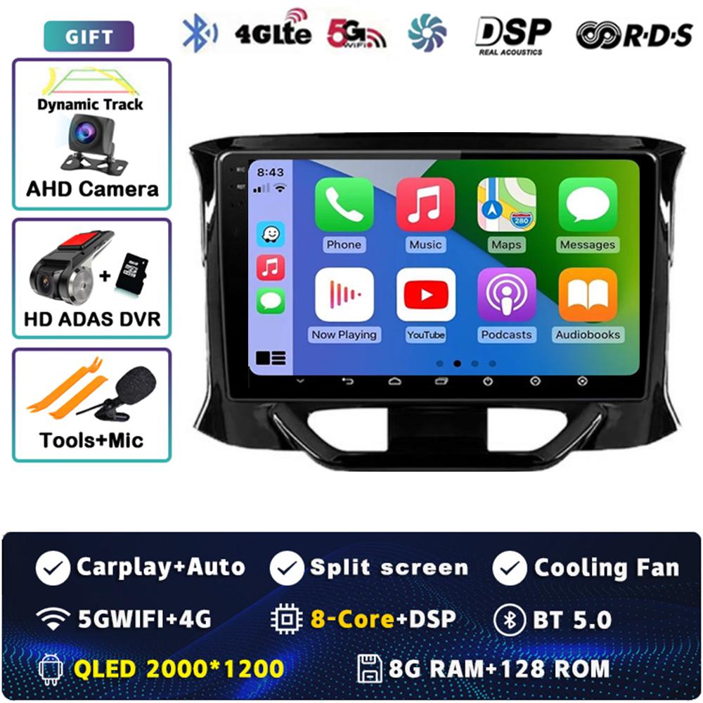 Android 14 Carplay Auto For LADA X Ray Xray 2015 - 2019 Car Radio Player Multimedia Stereo Navigation 4G+WIFI Head Unit Video BT