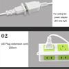 Power Cable with 2 4 6 8 12Hour Timer Control 2M Length 60W with Auto Shut-Off Function for Energy-Saving Convenience