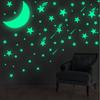 Glowing Wall Stickers Stars Moon Creative Decals for Kids Bedroom DIY Living Room Home Decoration Self Adhesive Switch Posters