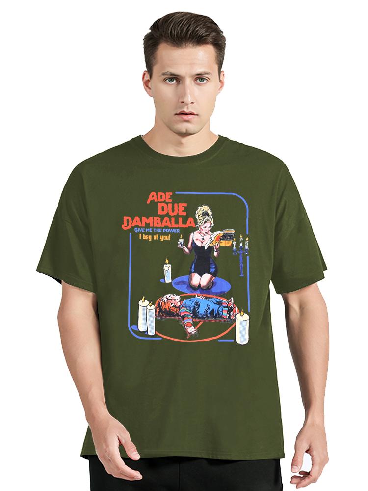 Ade Due Damballa Bride Of Chucky T-shirt New Summer O-Neck Oversized T Shirt Fashion Men Clothes Cotton Tshirt Casual Tees S разноцветный