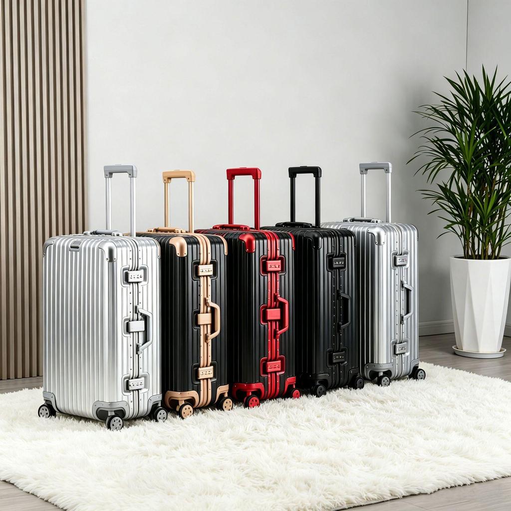 Aluminum Magnesium Alloy Trolley Case with Universal Wheels - 32" Extra Large Suitcase, Sports Edition for Men & Women
