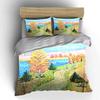 Landscape with Trees, Lake. Bedding Sets Duvet Cover Sets Duvet Covers Pillowcases(1 * Duvet Cover 2 * Pillowcases, Without Duvet Insert)