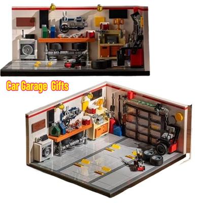 MOC City Rychlé Závodní Sportovní Auto Opravna Stavební Bloky Konstrukce DIY Sestavovací Kostky Hračky pro Děti Dospělé Kluky Dárky