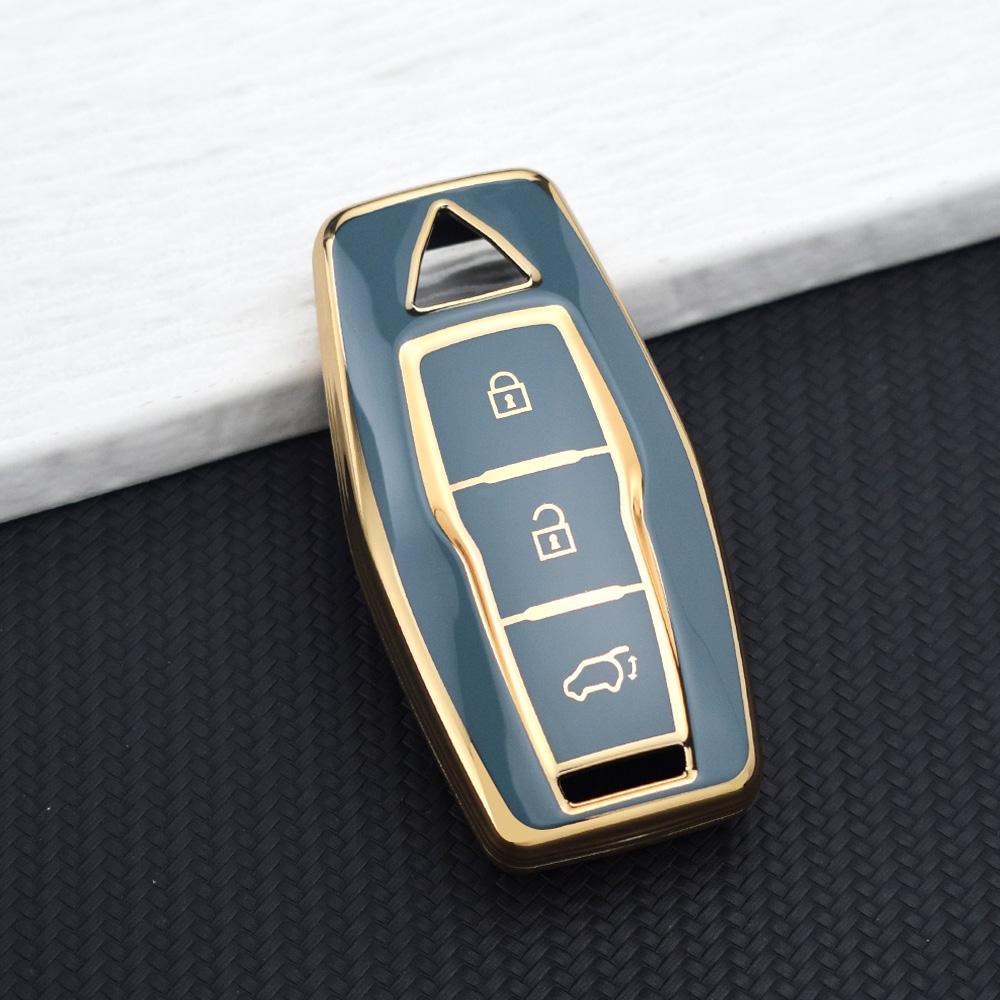 2/3/4 Buttons Key Cover For Mitsubishi Outlander - Smart Remote Tpu Car Key Case Holder With Keychain Rings Accessories