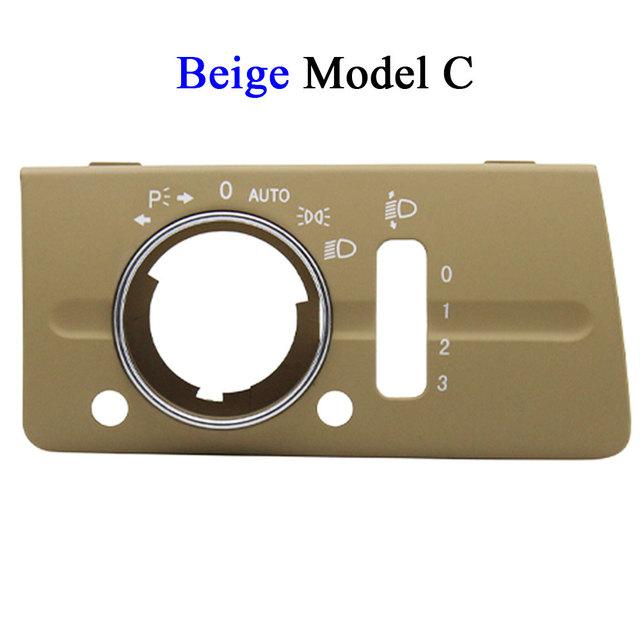 W211 Dashboard Black Beige Headlight Lamp Switch Cover Panel For Mercedes Benz E Class 320 350 550 2003 2004 2005 2006 2007 2008