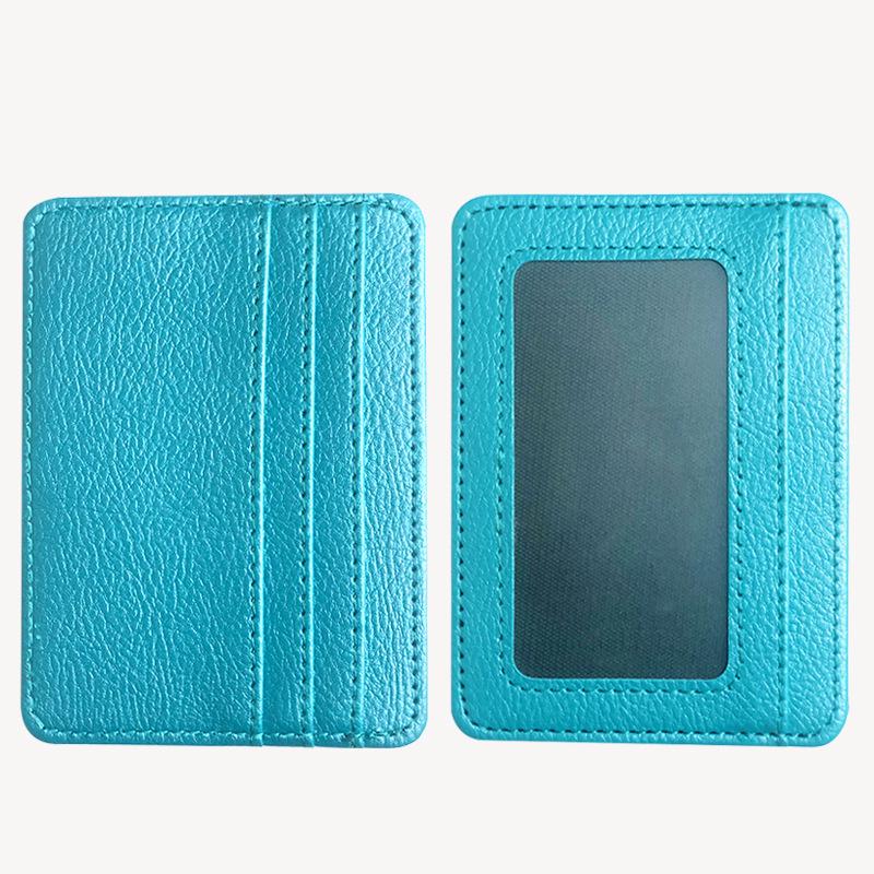 Unisex PU Leather Eyeglass Frames Card Holder with Multiple Large Capacity Card Slots – Ultra-Thin Design