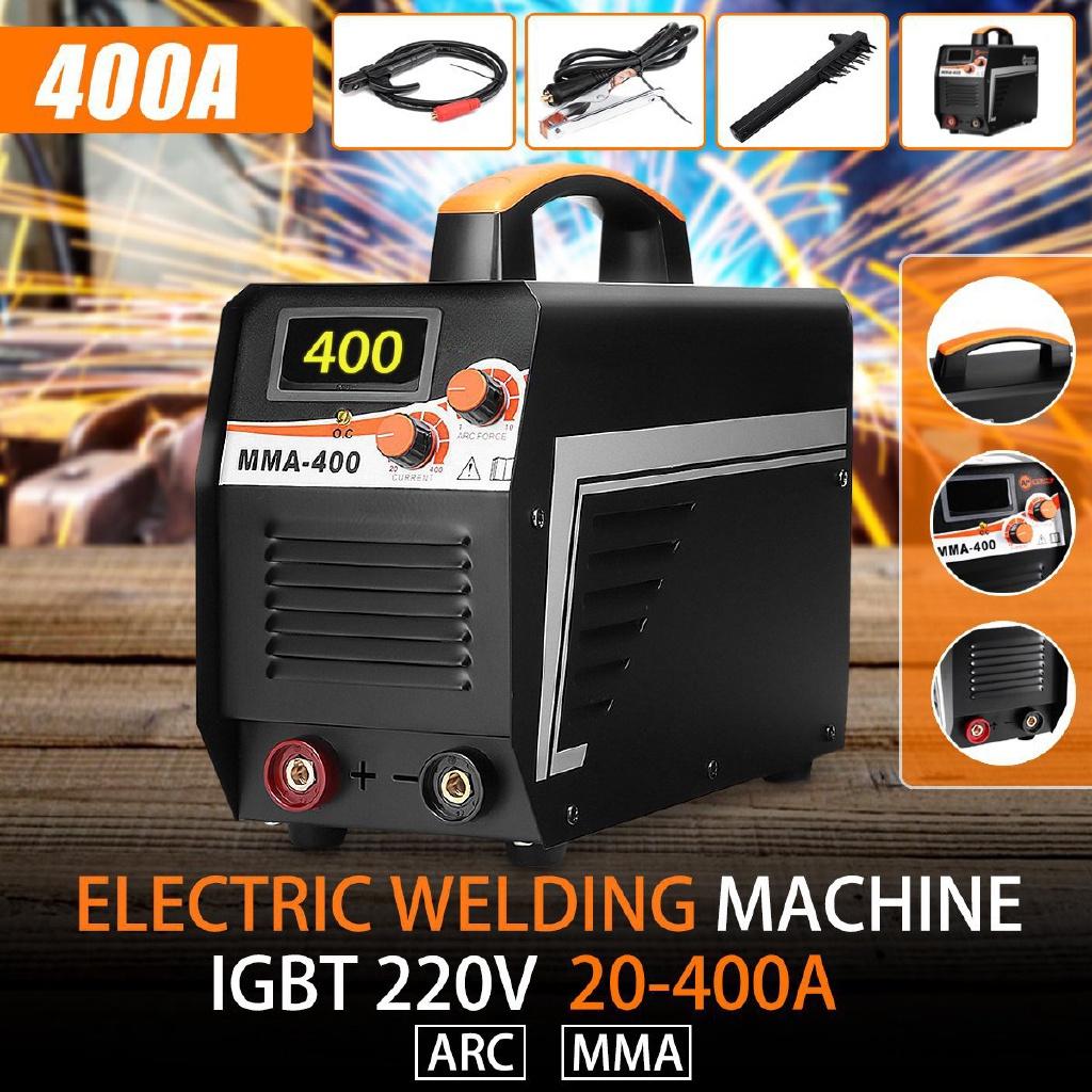 

IGBT Инверторный Аппарат для Дуговой Электросварки MMA-400 220В Цифровой Дисплей Набор Дуговых Сварочных Аппаратов для Домашней Сварки Своими Руками Новый