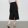 Elva' Island Women's High-Waist A-Line Slit Midi Skirt