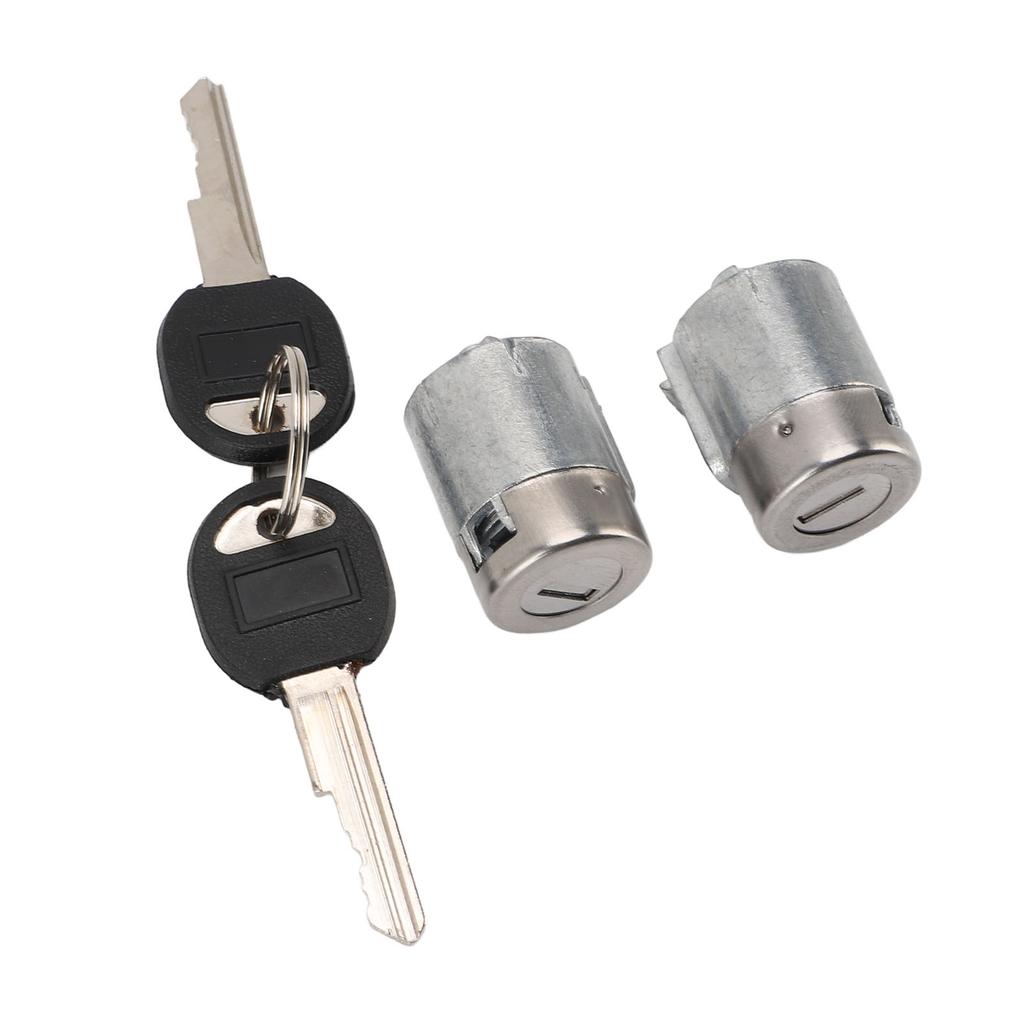 Pair of Front Door Lock Cylinder with 2 Keys Metal Easy Installation Replacement for C2500 C3500