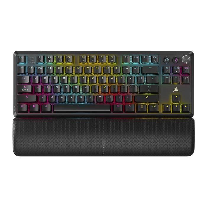 Clavier gaming - corsair - k70 pro tkl - interrupteurs mgx hyperdrive - rétroéclairage rgb - azerty