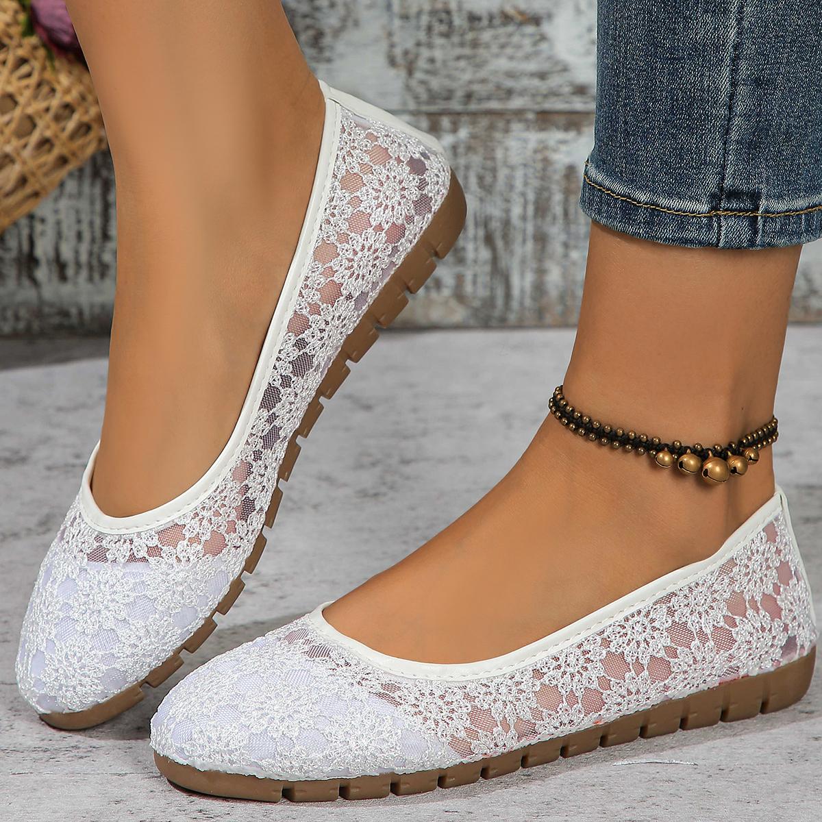 

Новые женские туфли-балетки, летние лоферы, женские слипоны, милые ажурные балетки, женские кроссовки, zapatos de mujer 36 белый