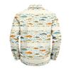 Herren Hawaii Hemd Lockerer Schnitt Langarm Hemd mit Knöpfen Vintage Lässig Sommer Strandhemd