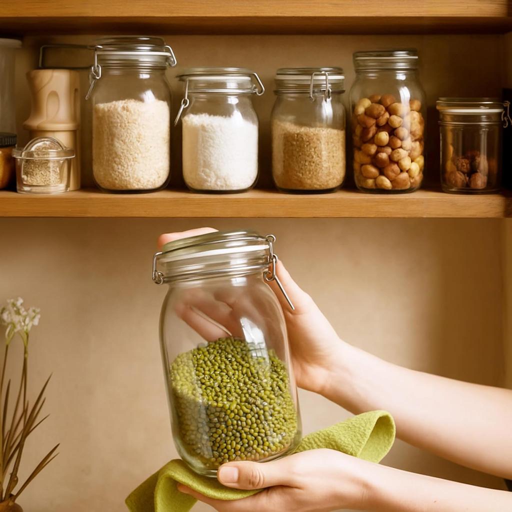 4.5 Inch Silicone Gaskets for Glass Jars 6pcs,Rubber Gasket for Glass Jars Replacement Seals for 3.5" Mouth Mason Jar,Mason Jar Seals