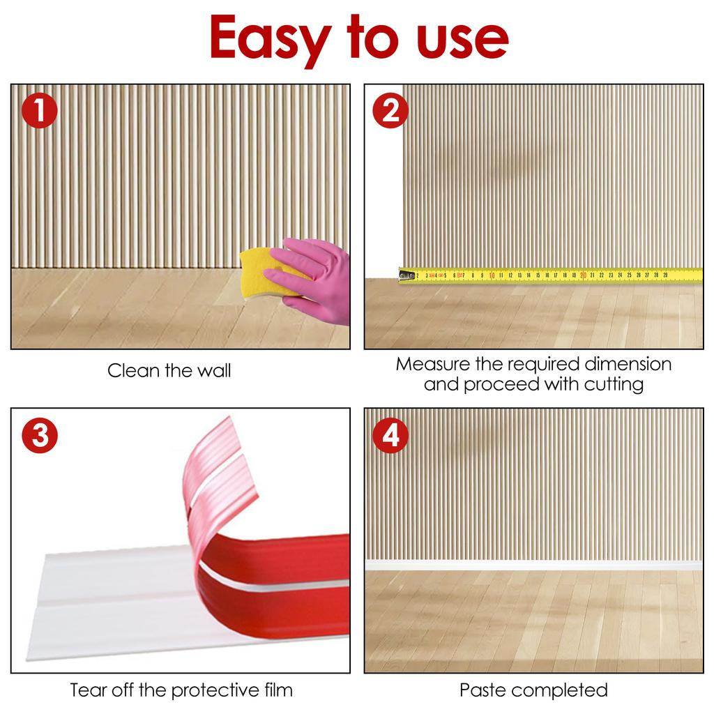 Protector de Colț de Perete Autoadeziv 6M Garnitură de Margine de Perete Autoadezivă Garnitură de Colț Peel and Stick Protector Flexibil pentru Marginea Colțului