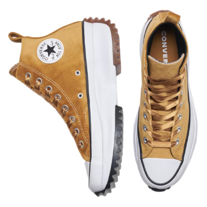 Converse Run Star Hike Trendy Casual Versatile High Top Canvas Shoes Unisex Turmeric