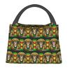 Rastafarian Amaiquina Reggae Rasta Lion Street Skullies Insulated Lunch Bag for Women Children Food Boxes Thermal Lunch Box Tote