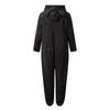 Women's Fashion Fleece-Lined Thickened Fleece Hooded Pyjamas With Zip-Up Onesie