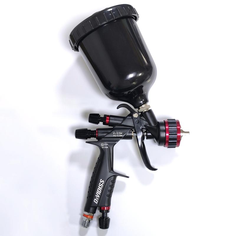 DEVIDISS AD-60 Pneumatic Varnish Paint Spray Gun High Atomization Low Pressure 1.3mm Nozzle Gravity Feed