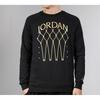 Jordan JMPMN Sweatshirts Men's Black Crew Neck Moderate Regular BQ5746-010