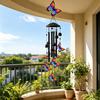 Metal Wind Chime for Outside Butterfly/Red Bird/Hummingbird Hanging Windchimes for Garden Patio Backyard Decor