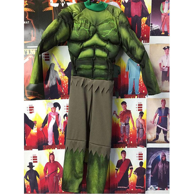 Hulk The Avengers Muscle Mask Costume Boys Cosplay Kids Carnival Clothes Fantasy
