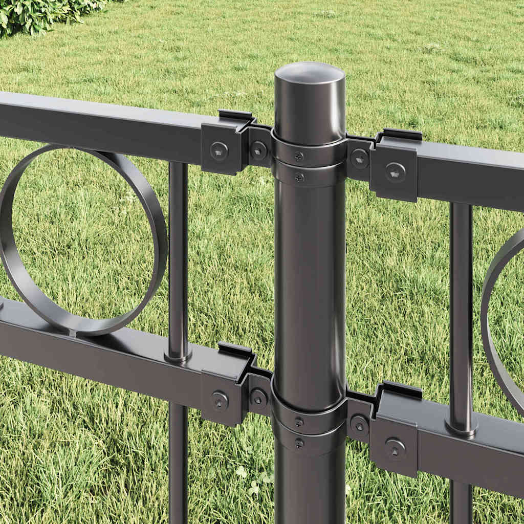 ASSEN Fence Panel Grey 170 x 170 cm Steel