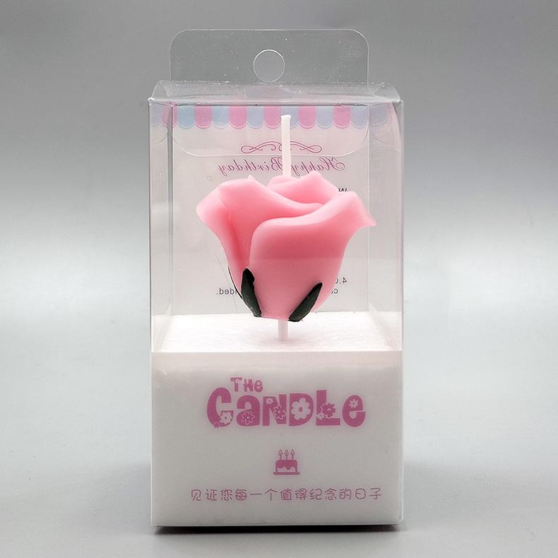 Simulated Rose Candles for Proposal, Valentine's Day, Wedding, Anniversary, Birthday Cake, Atmosphere Decoration Candle