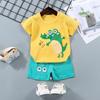 Childrens Short-Sleeve Sets Cotton Boys T-Shirts Baby Summer Clothing Girls Shorts Infant Clothing Summer Clothing