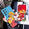 Candy 90s Cartoon Soft Phone Case for Samsung Galaxy S26 S25 Edge S24 Ultra S23 Plus S22 S21 FE S20 Black Cover Back Shell