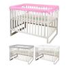 1 Set Breathable Mesh Crib Rail Cover, Soft Baby Teething Protector for Crib Rails, Thick Pad for Toddler Bed, Edge Guard for Nursery